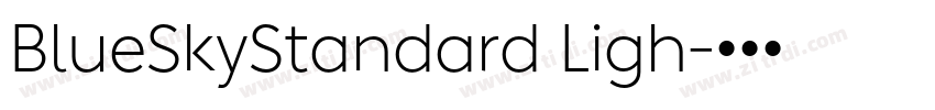BlueSkyStandard Ligh字体转换 BlueSkyStandard Ligh字体转换